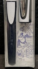 Schneider Ray Cartridge Rollerball Pen, Blue Ink, Dark Blue/Light Gray RS18703