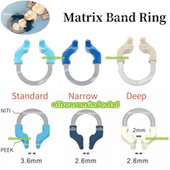 Dental Matrix Bands Ring Sectional Matrice Clamp 3 Type Fit Garrison Palodent V3