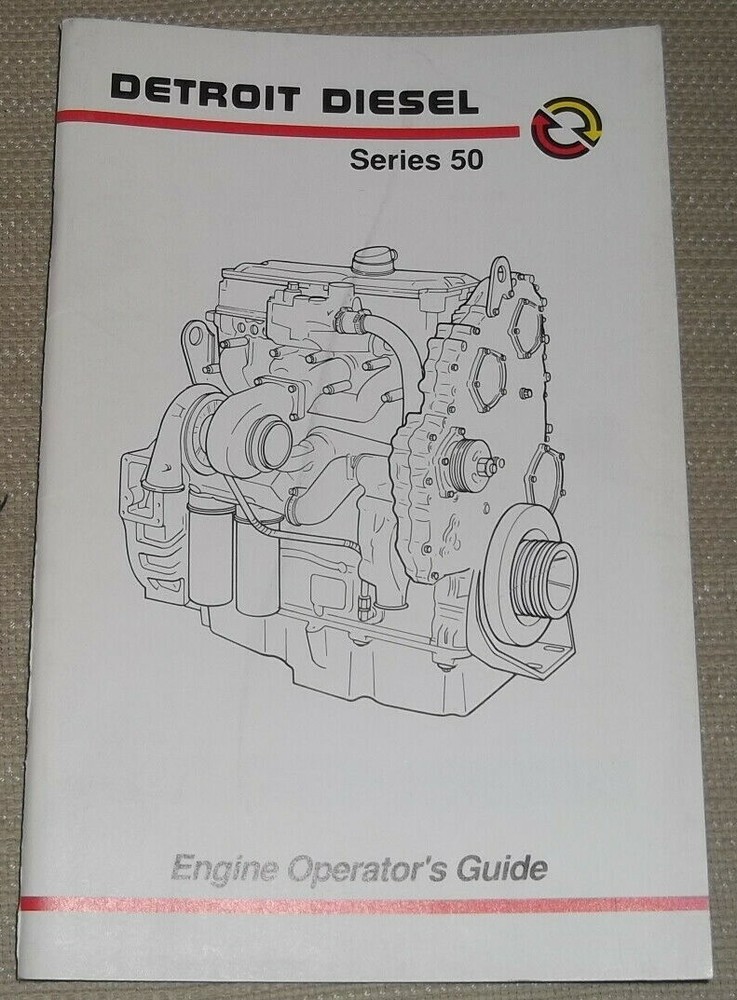 1990’S DETROIT DIESEL SERIES 50 DIESEL ENGINE OPERATION MAINTENANCE MANUAL BOOK