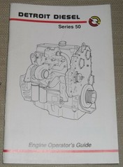 1990’S DETROIT DIESEL SERIES 50 DIESEL ENGINE OPERATION MAINTENANCE MANUAL BOOK