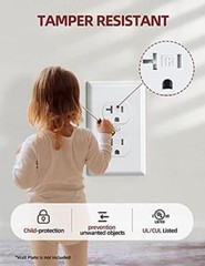 AIDA Duplex Electrical Receptacle Outlets, 20Amp 125V Assorted Colors , Sizes
