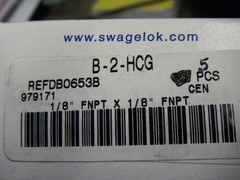 Swagelok B-2-HCG Brass Pipe Fitting Female Hex Coupling 1/8″ FNPT x 1/8″ FNPT x5