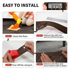 Vinyl Floor Transition Strip Self Adhesive 2 Inch Wide, Non-Slip Waterproof F…
