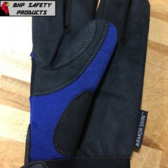 Mechanics Work Gloves Synthetic Leather Amorskin, Majestic Glove 2137BL (SM-2XL)