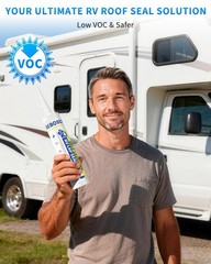 “RV Roof Sealant 4 Pack Self Leveling, Waterproof Caulk for Camper Repair”