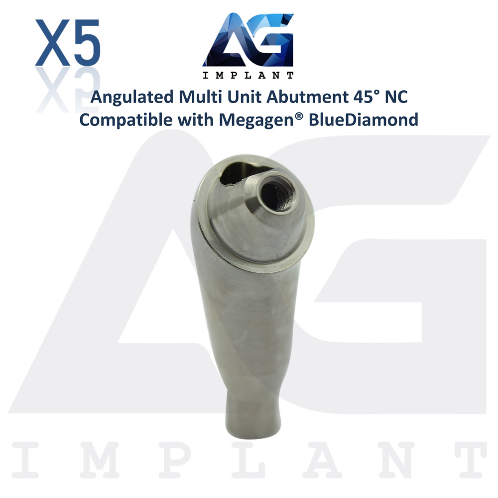 5 Angled 45° Multi Unit Prosthetic NC Megagen® BlueDiamond Compatible Ø4.8mm