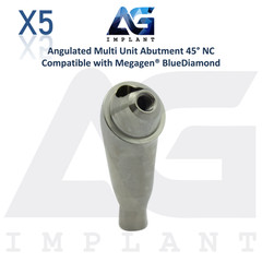 5 Angled 45° Multi Unit Prosthetic NC Megagen® BlueDiamond Compatible Ø4.8mm