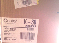 CENTOR K-30 Centor 1-Clic Blue Vials and 1-Clic Closures