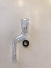 Curved Glass 14mm Bent 4”Inch Downstem Sstem Bong Water Pipe Bubbler Grommet