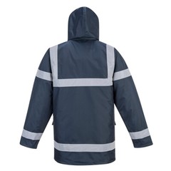 Portwest US433 Iona Lite Reflective Waterproof Quilt Lined Hooded Safety Jacket