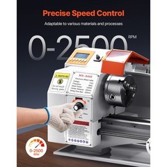 Metal Lathe Machine 8.7 x 18 in Precision Bench Power Metal Lathe Automatic Feed