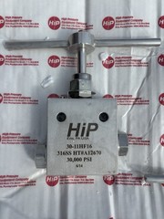 HIP 30-11HF16 2-Way Needle Valve 30,000 PSI