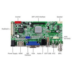 HD MI VGA AV USB LCD Controller Board For 8 inch PD080SL3 800X600 LCD Screen