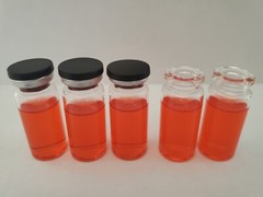 100 PCS 10ml Vials Clear Glass Bottle 20mm Crimp top Flat Bottom HPLC