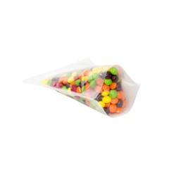 STP-12Z-400A 4 mil Clear Stand Up Pouch W/ Zipper & Tear Notches 6.5″x10.5″x3.5″