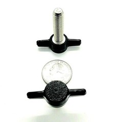 5/16″-24 Thumb Screw Bolts Fine Thread Black Tee Wing Butterfly Knob Stainless