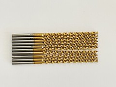Lot of 10 Guhring #20 130° TiN Jobber Drill Bit .1610 RH Long Parabolic 668
