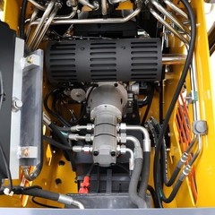 V380 Mini Skid Steer Loader 24HP 4-in-1 Bucket 3-Stage Pump Hydraulic System