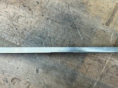 420 Stainless steel flat bar stock .30 x 2″ x 14.5″ cut off heat treated