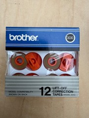 Genuine Brother 3030 12-Pack Lift-Off Correction Tapes New Sealed Box: Free Ship