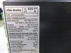 Allen-Bradley Modular Protection System 825-P* Ser. A 110-250VDC 110-240VAC Used