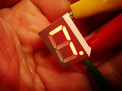 LOT 25 RED 0.52″ 7-segment LED Displays — LITEON LTS-546AS — New and Unused