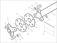 Land Pride Rotary Cutter Flex Coupler Rubber Pad Kit