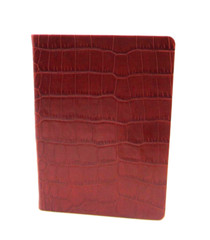 United States Travel Journal 6″ Soft Leather Cover Graphic Image Crocodile BLACK