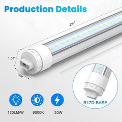 5ft LED T8 T10 T12 Tubes 28W R17D/HO Base – Outdoor Double-Sided Sign Lighting 6