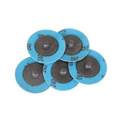51 Pcs 2 Inch 36/60/80/120/240 Grit Roll Lock Die Grinder Change Sanding Discs