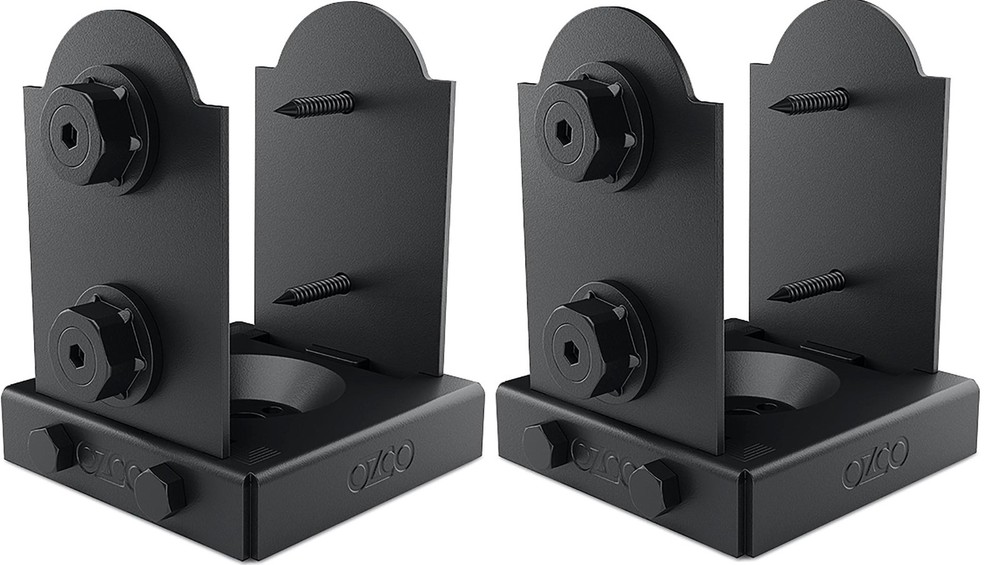 OZCO 54207 Laredo Sunset Lite 4×4 Post Base, 2 pack