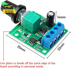2Pcs PWM Low Voltage Motor Speed Controller DC 1.8V 3V 5V 6V 12V 2A 1803BK 1803B