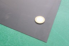 HDPE (Polyethylene) Sheet black, .055″ x 22″ x 48″, Textured Matte