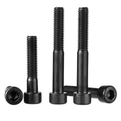 M2 M2.5 M3 M4 M5 Black Socket Cap Screws 12.9 High Tensile Allen Key Bolt DIN912