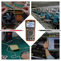 Auto Ranging Digital Multimeter TRMS 6000 with Battery Alligator Clips Test Lead