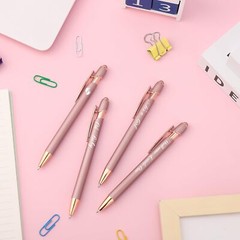 50 Pcs Baby Shower Pens with Stylus Tip Metal 50 Count (Pack of 1), Rose Gold
