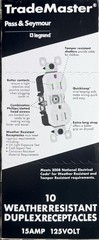 200! Legrand 3232TRWRW 15A/125V Tamper/Weather Resistant Duplex Receptacles