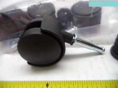 QTY=4: TWIN WHEEL CASTER’S 2″ H X 1-1/2″ OD X 1-1/4″ W STEM 1/4″ X 1-1/2″ L