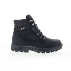 Dunham 8000 Works WP 6-Inch Plain Toe Boot Mens Black Work & Safety Boots