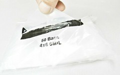 50 RELOC Zippit Bags 4×6 6mil Heavy Duty Thick Strong Reclosable Clear 4″ x 6″