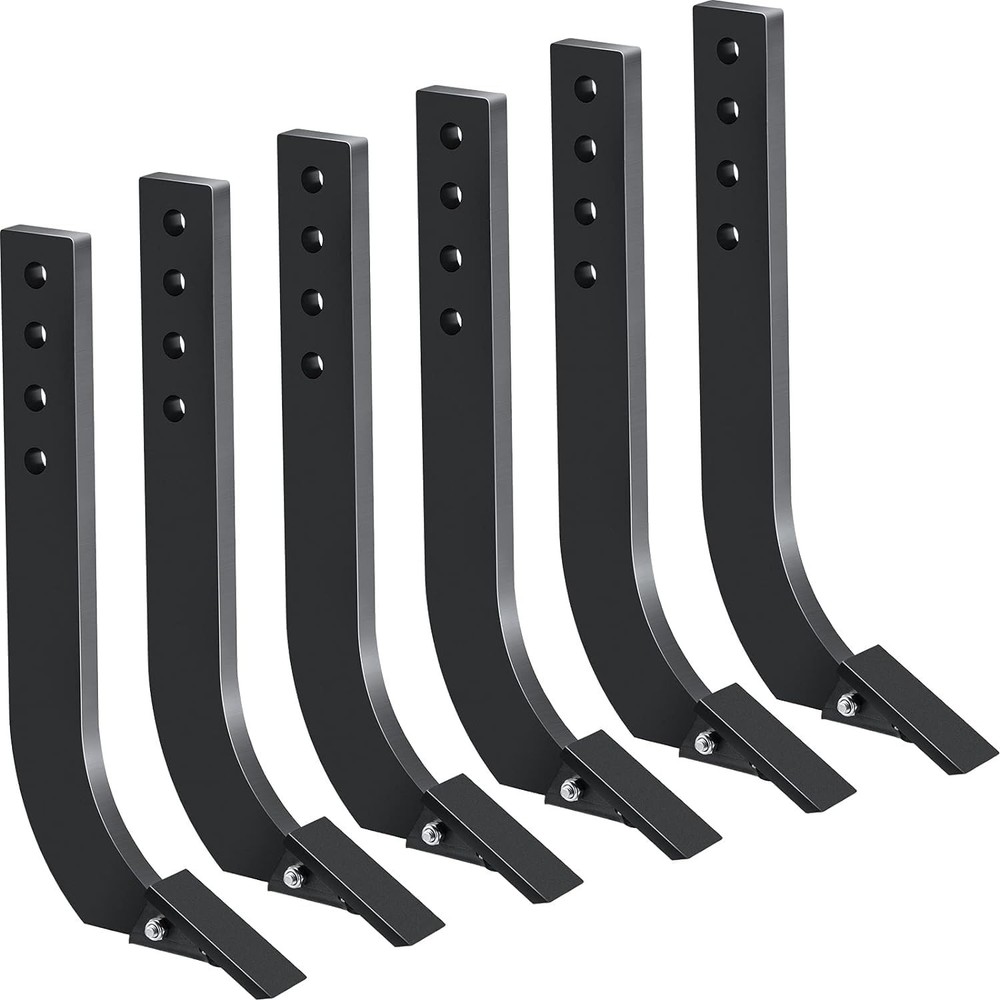 1/5/6/7pcs 16” Box Blade Shank Scarifier Shanks Teeth 4 Holes Box Scraper Shank