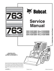 Bobcat 763 & 763 High Flow Skid Steer Service & Operator’s Manual Set USB
