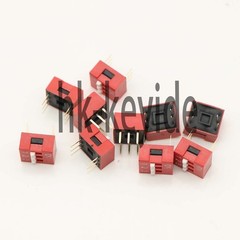 10PCS NEW 3P 3 Position DIP Switch Side Style 2.54mm Pitch Through Hole DIY Good