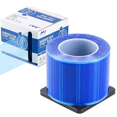 JMU Dental Barrier Film Roll Tape Adhesive 1200 Sheets Size 4″ x 6″ Blue