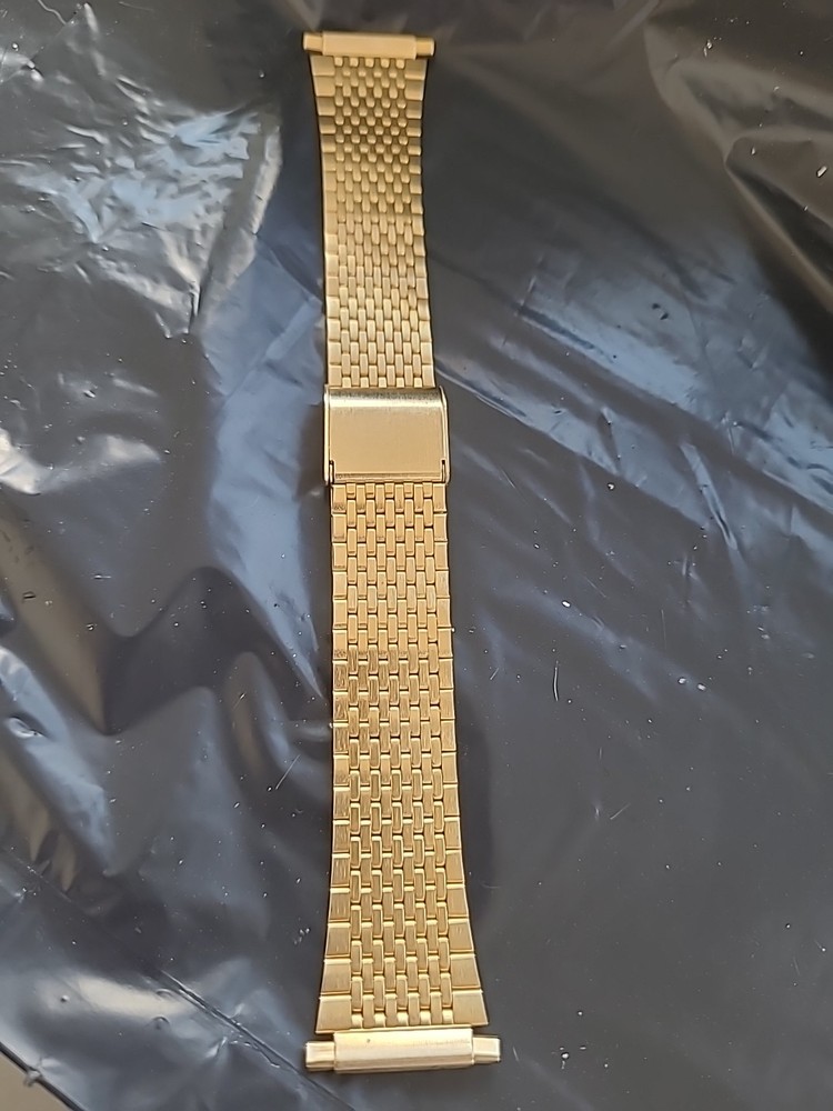 FLEXON Adjustable Watch Strap Metal Stainless Steel Gold 18mm – 20mm