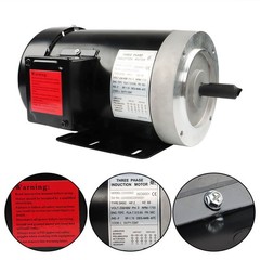 3 Phase 56C Frame 1800 RPM TEFC 230 / 460 Volt 2 HP General Electric Motor New