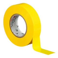 3M Temflex Multi-Purpose Vinyl Electrical Tape 165, Yellow, .75in x60 ft, 1 roll
