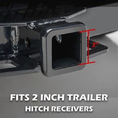 ST Logo Hitch Cover for 2 Inch Receivers(with 5/8-Inch Pin Diameter Black