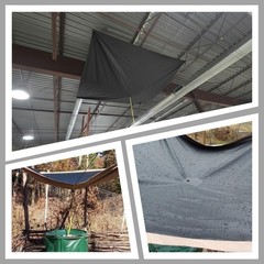 Tredre Ceiling Leak Diverter Drain Tarp, Heavy Duty 420D Oxford Fabric Roof C…