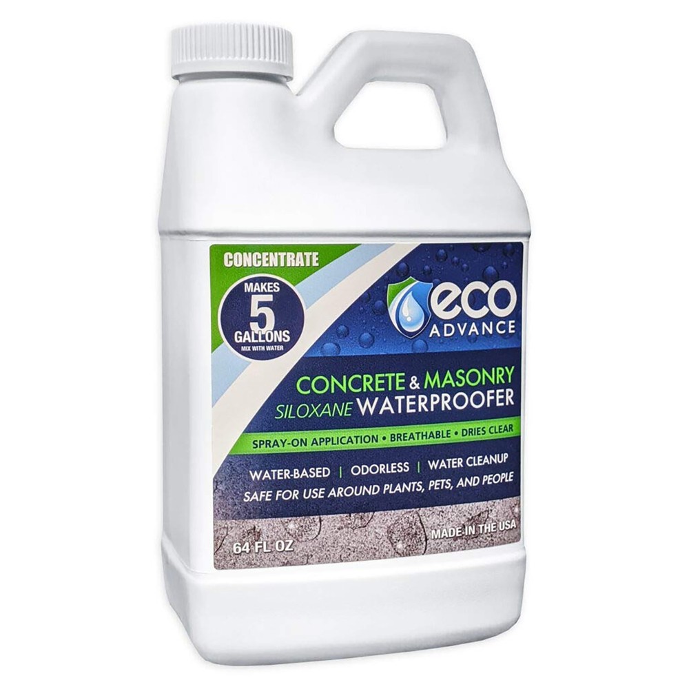 Eco Advance Clear Penetrating Siloxane Concrete and Masonry Water Repellent Seal